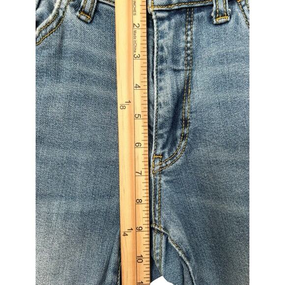 Anthropologie Pilcro Womens Jeans Size 27 High Rise Flare Light Wash Frayed Hem - Picture 10 of 13